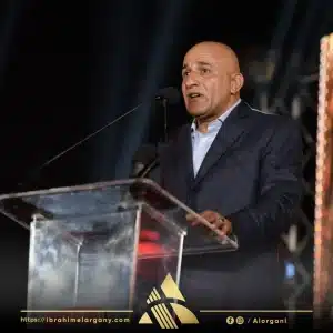 كلمه إبراهيم العرجانى خلال تكريم النادى الأهلى له